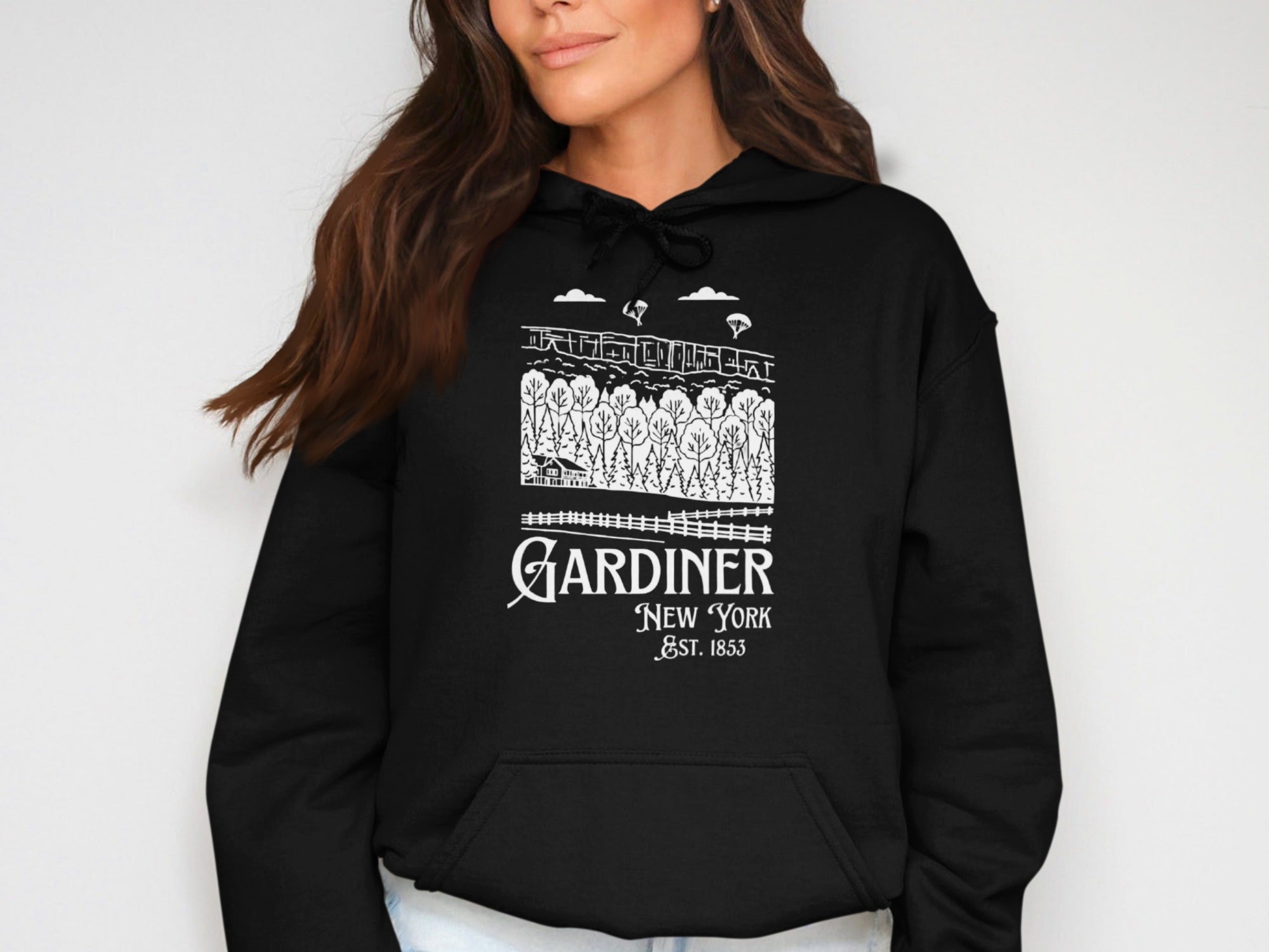Gardiner New York Est 1853 Graphic Hoodie