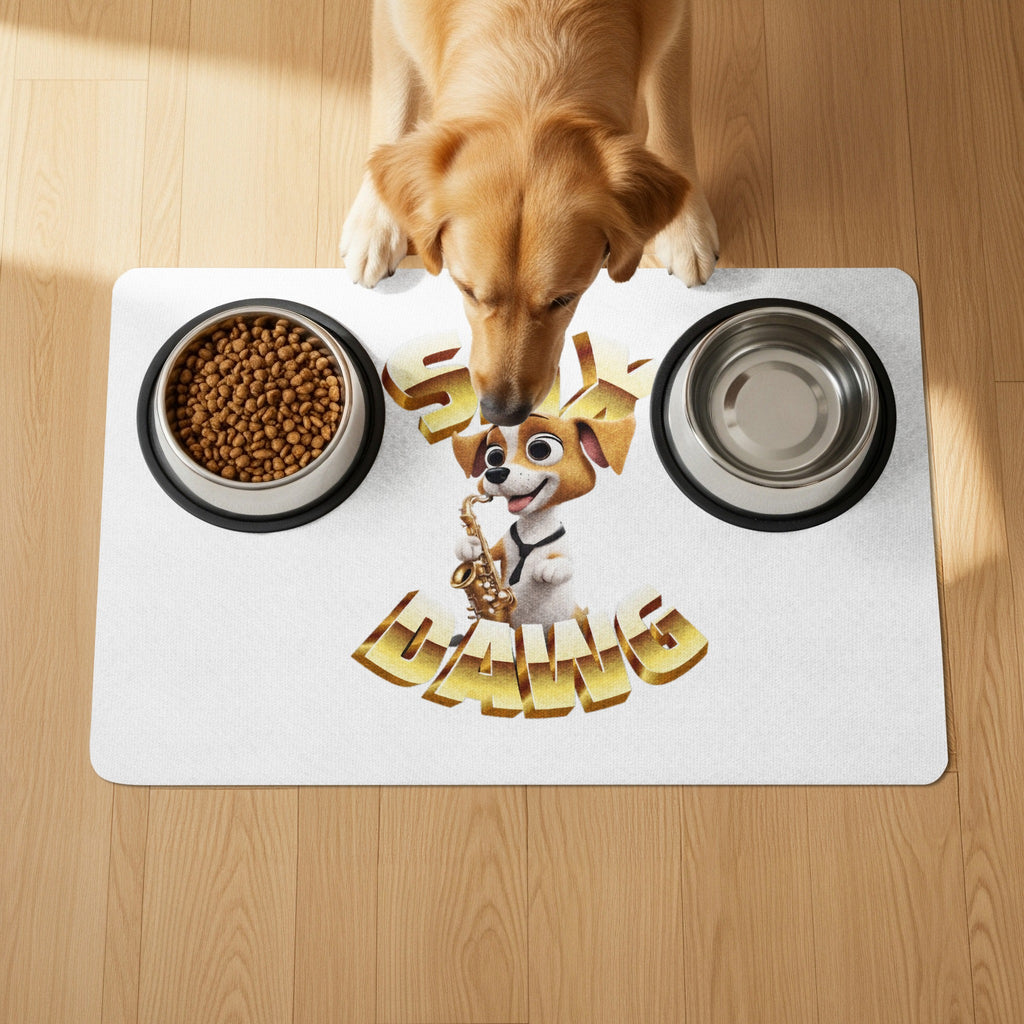 Funny Cartoon Dog Print Pet Feeding Mat product