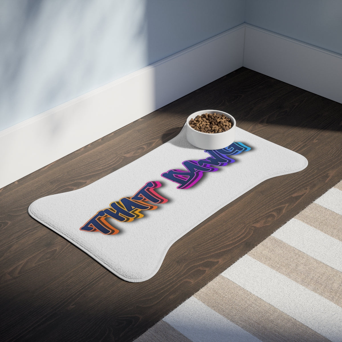 TikTok Dance Pet Mat for Stylish Feeding Station