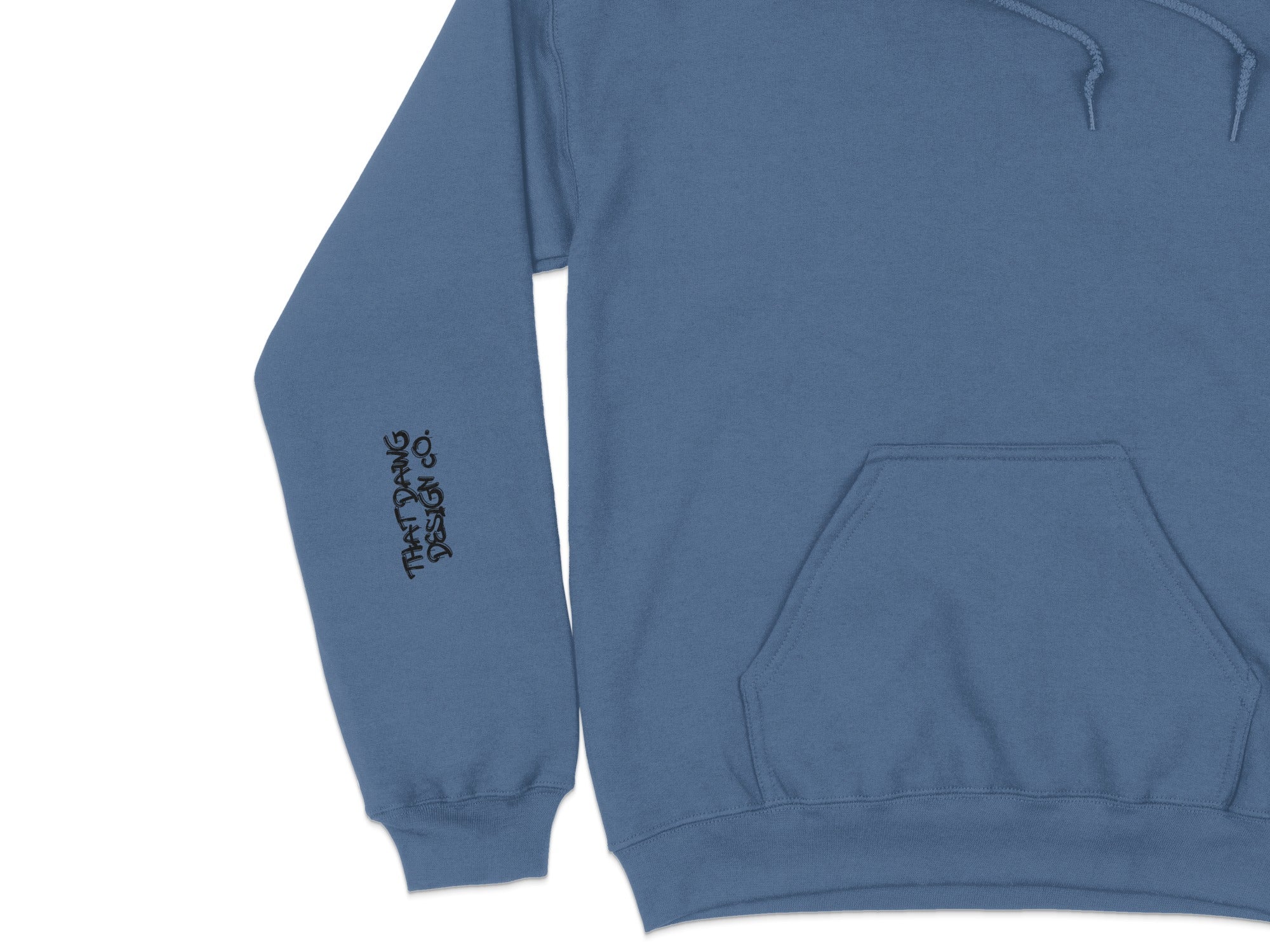 Hoodie with Artistic Sleeve Slogan Design for Casual Wear