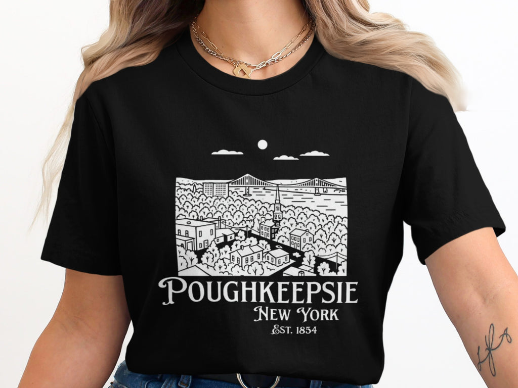 Poughkeepsie New York Est 1854 Printed T-Shirt