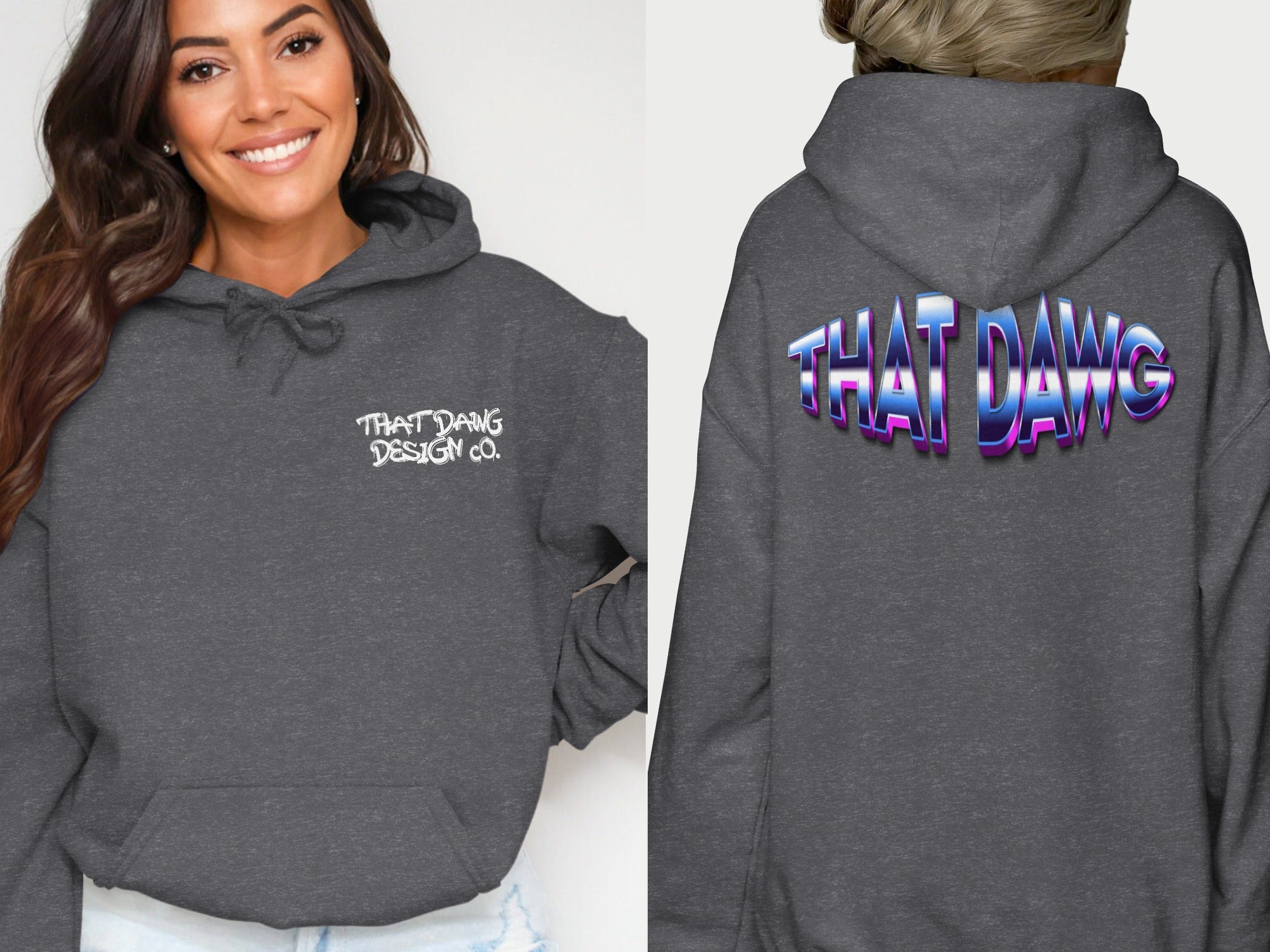 THAT DAWG DESIGN CO Hoodie with Eye-Catching Text product