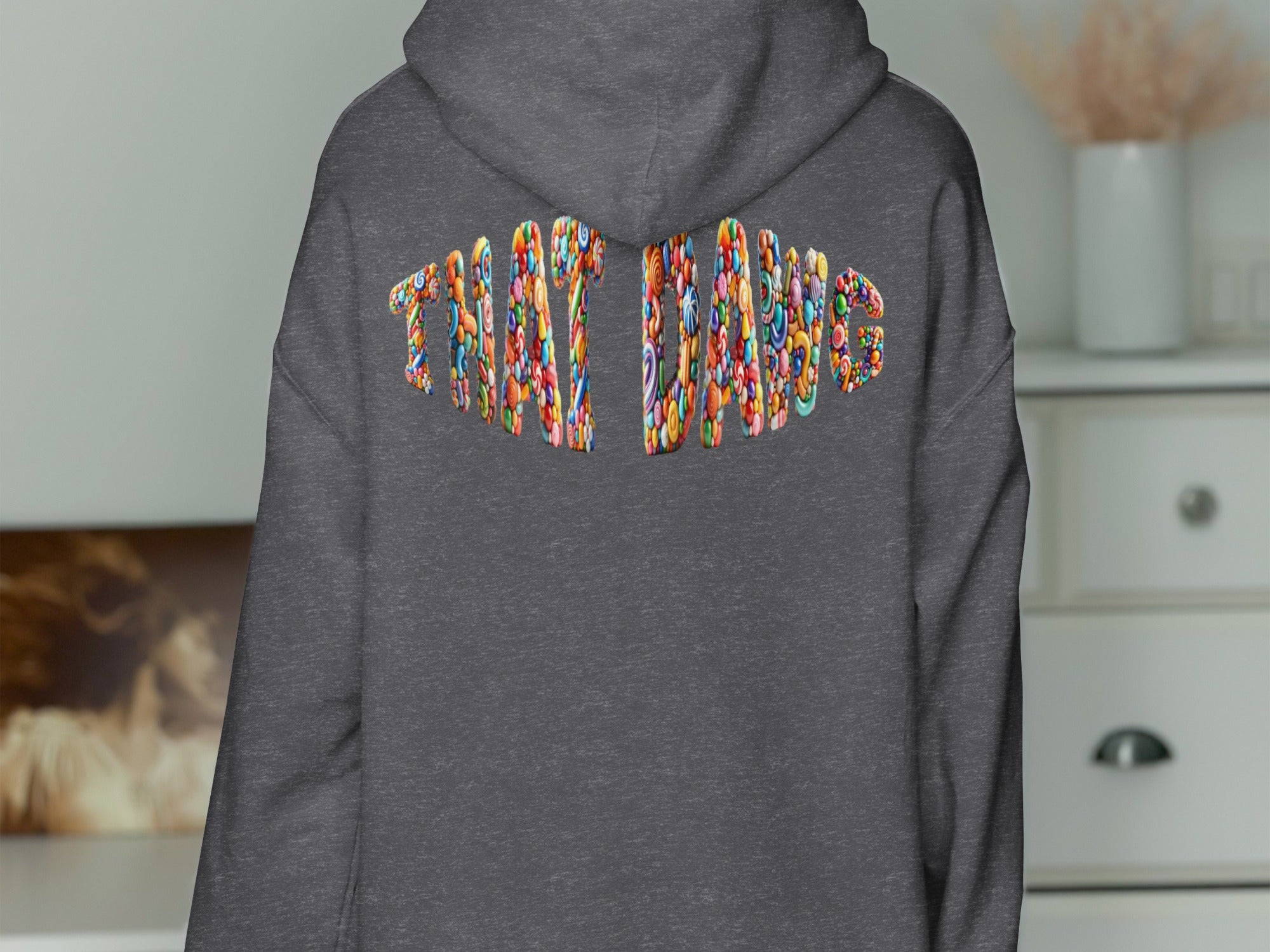 Colorful Graphic Text Back Hoodie product