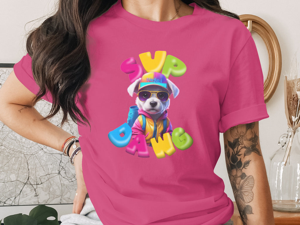 Sup Dawg Graphic Cute Dog T-shirt product