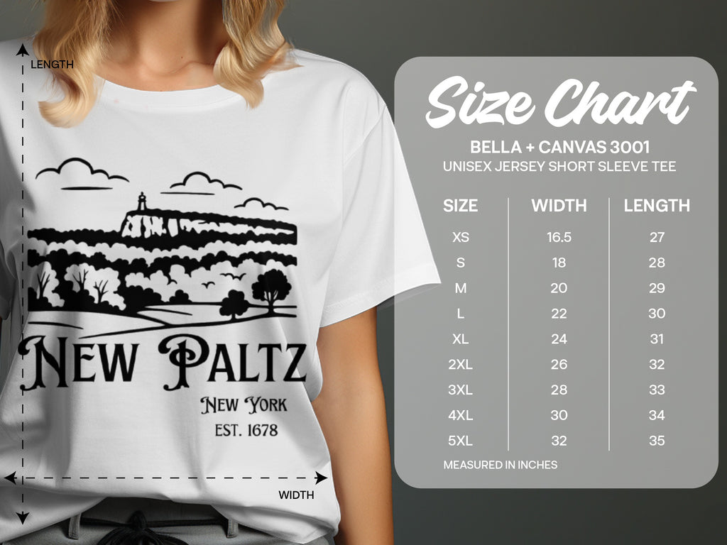 New Paltz New York Est 1678 Unisex Jersey Short Sleeve Tee
