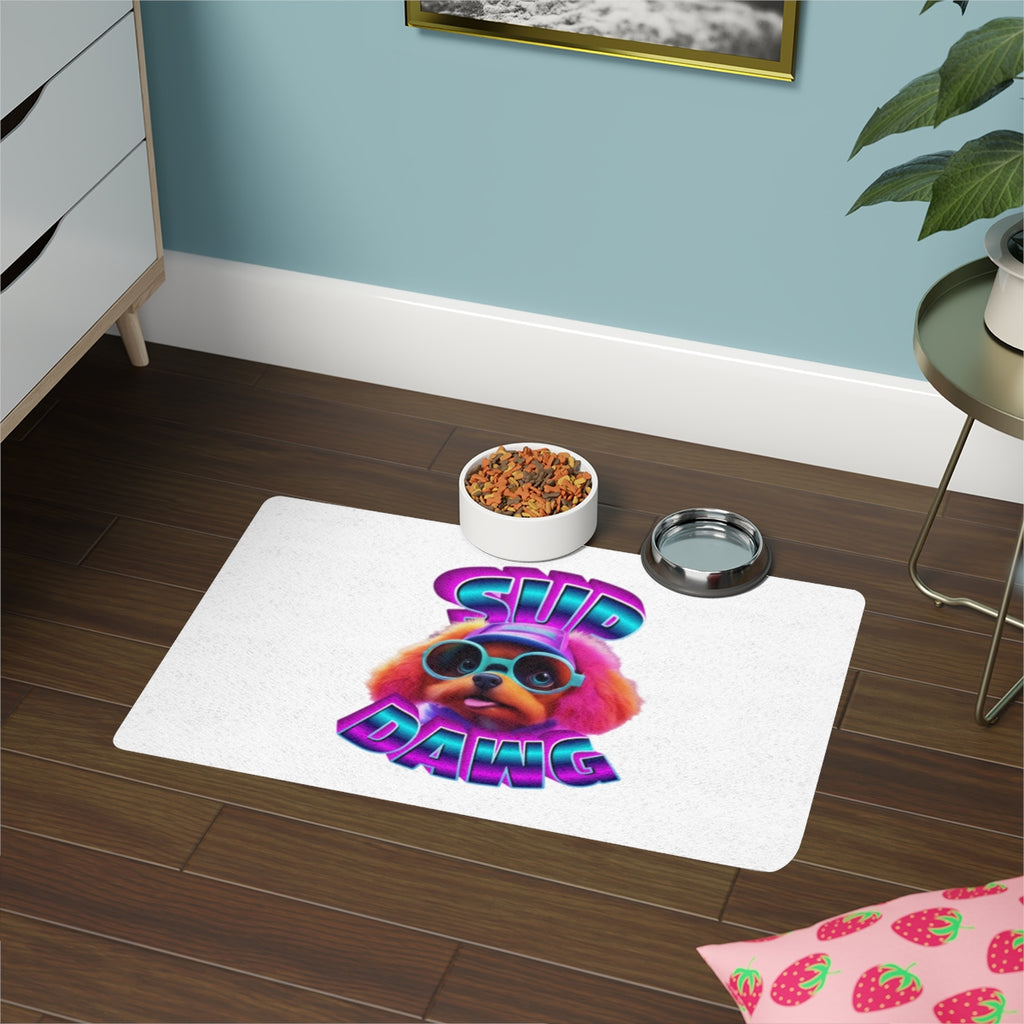 Sup Dawg Dog Mat with Cute Sunglasses Dog Product
