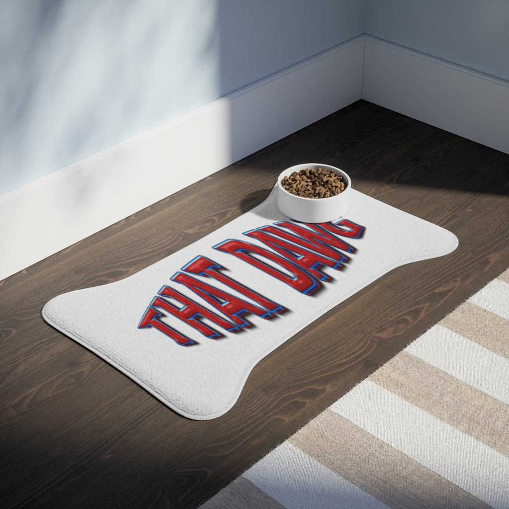 Fun and Unique That Dawg Printed Pet Feeding Mat