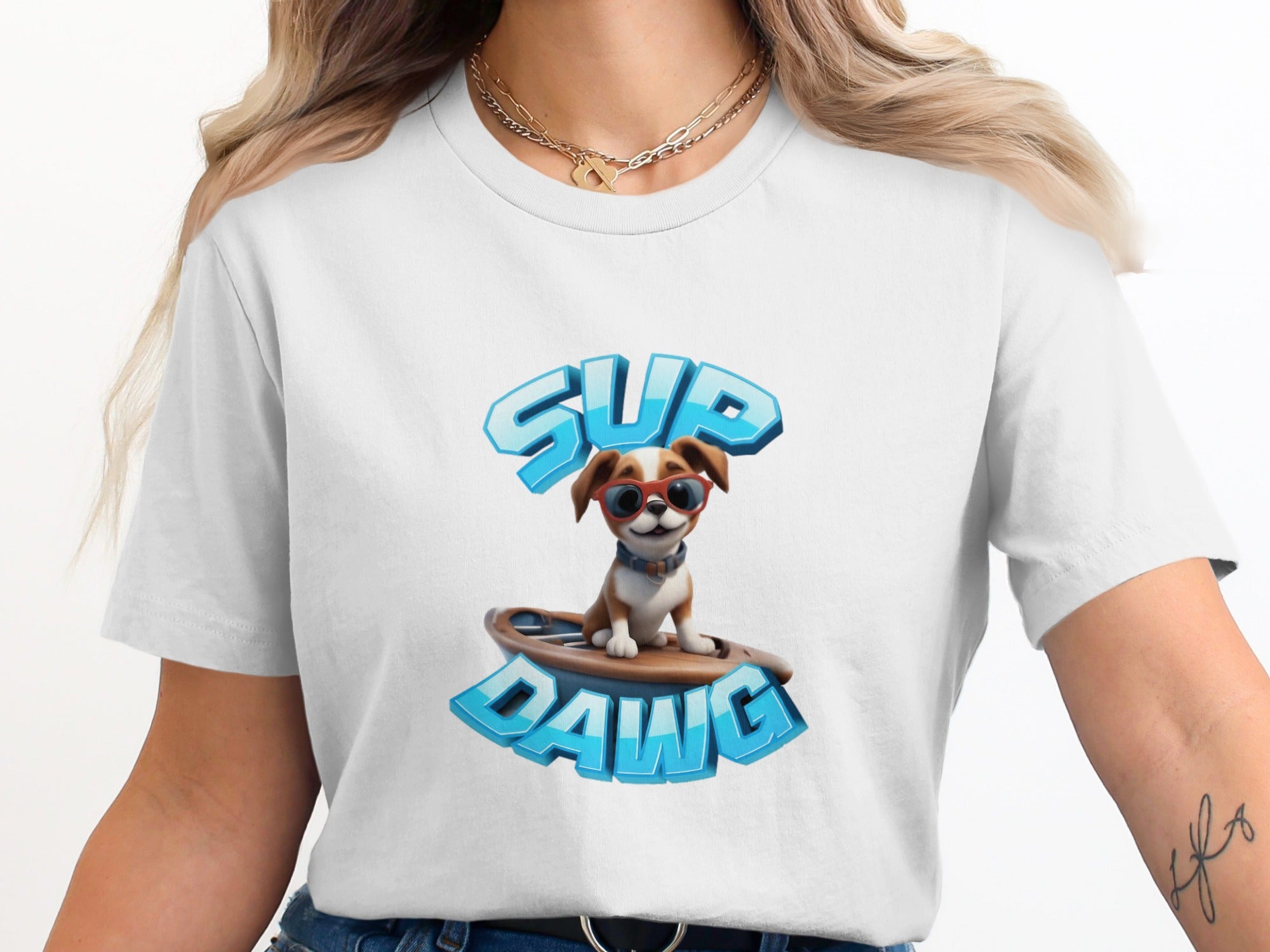 Sup Dawg Graphic Printed T-shirt Casual Outfit
