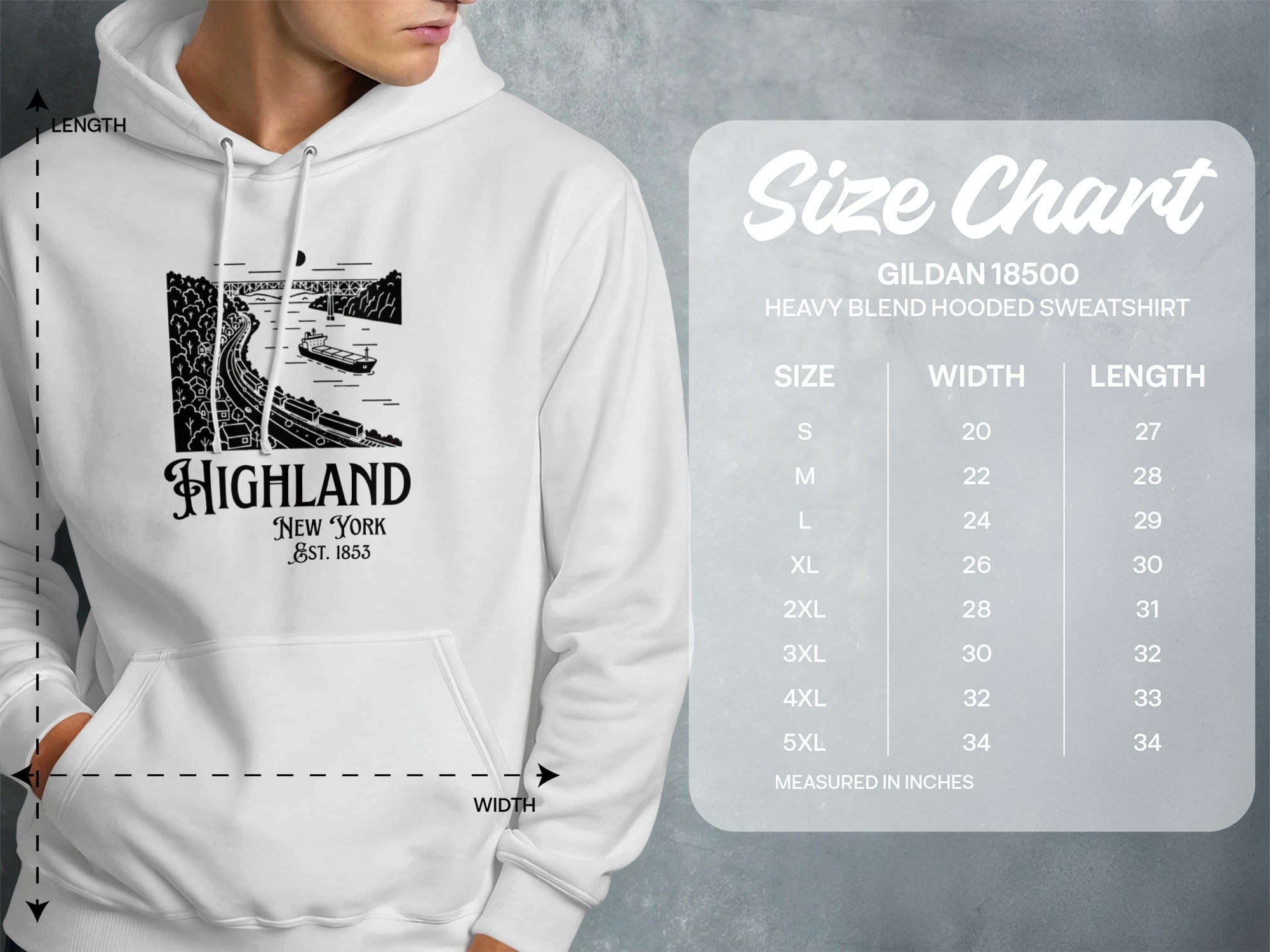 Highland New York Est 1853 Gildan 18500 product type
