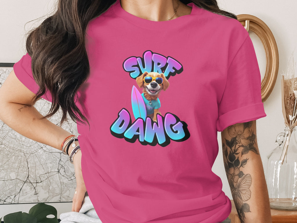 Surf Dawg Pink Graphic T-Shirt product type