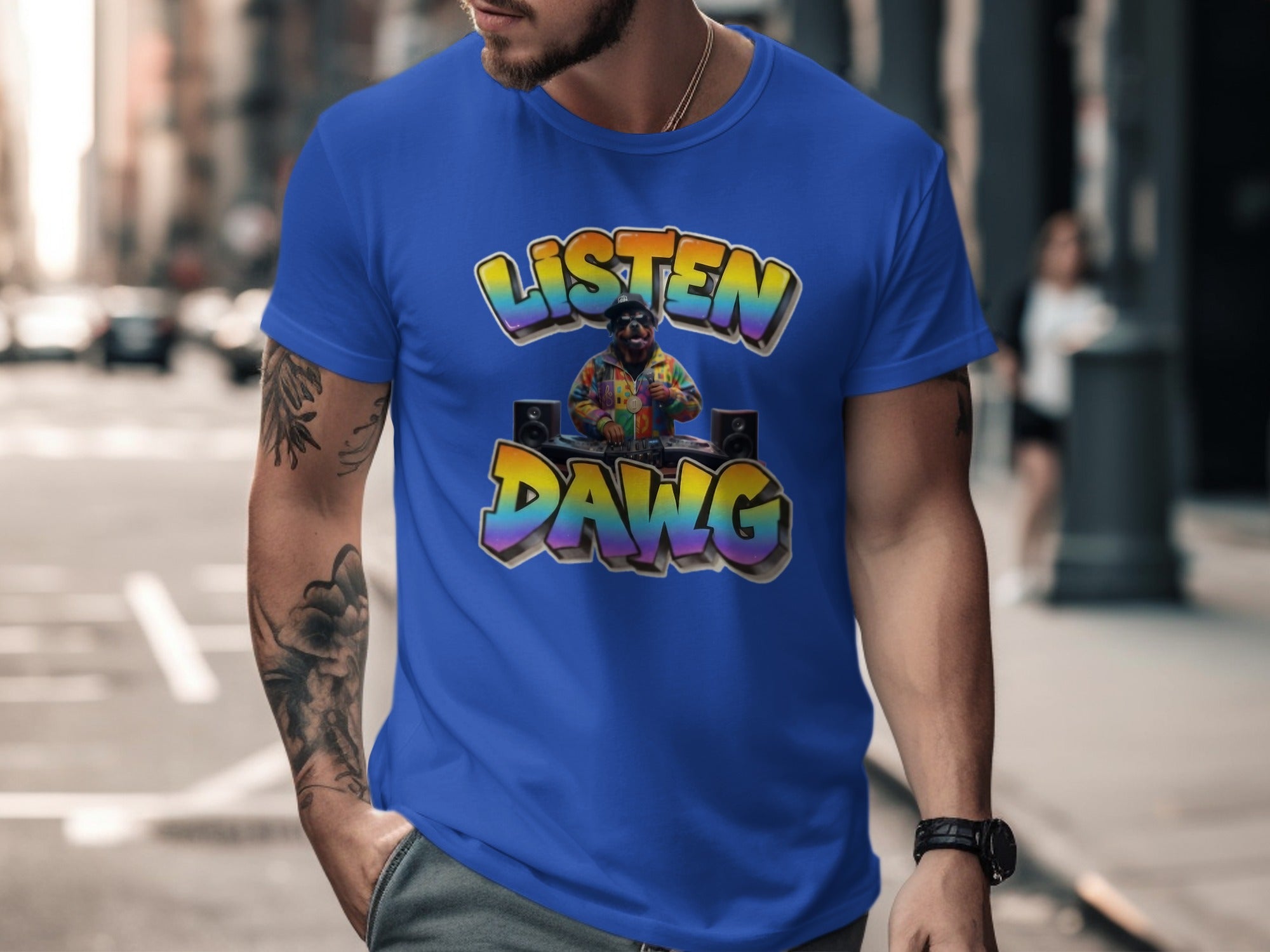 Listen Dawg Graphic Tee Casual Wear Apparel product type