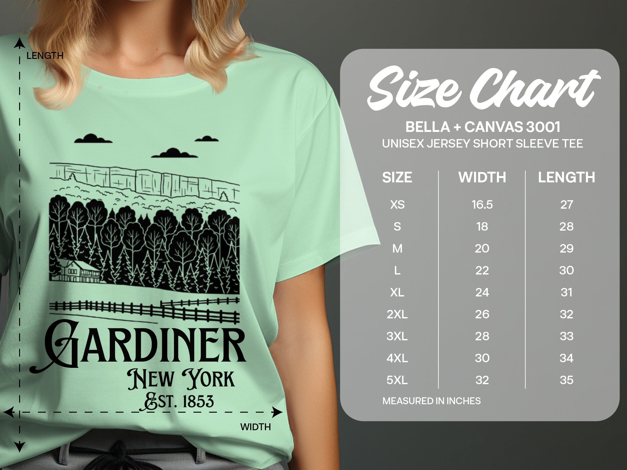 Vintage Gardiner New York Est 1853 Unisex Shirt