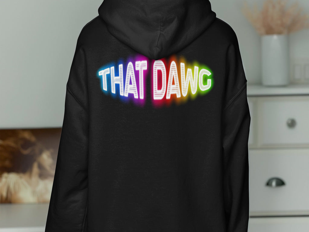 THAT DAWG Rainbow Text Design Hoodie product type
