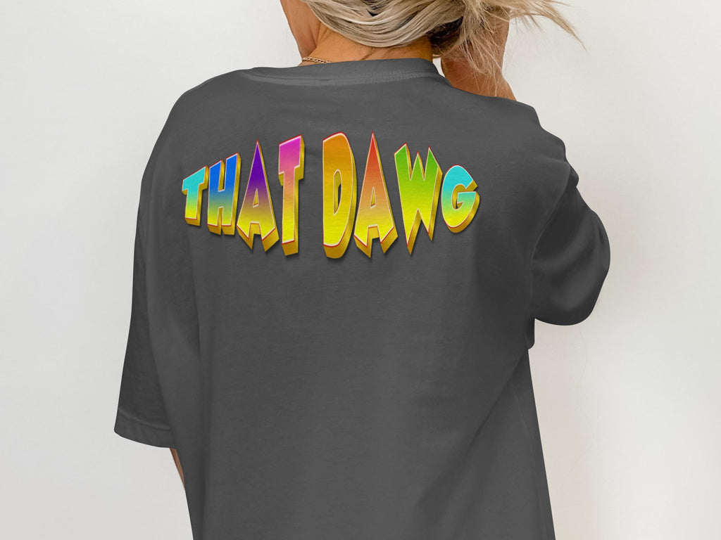 THAT DAWG Graphic Tee Colorful Letters product type