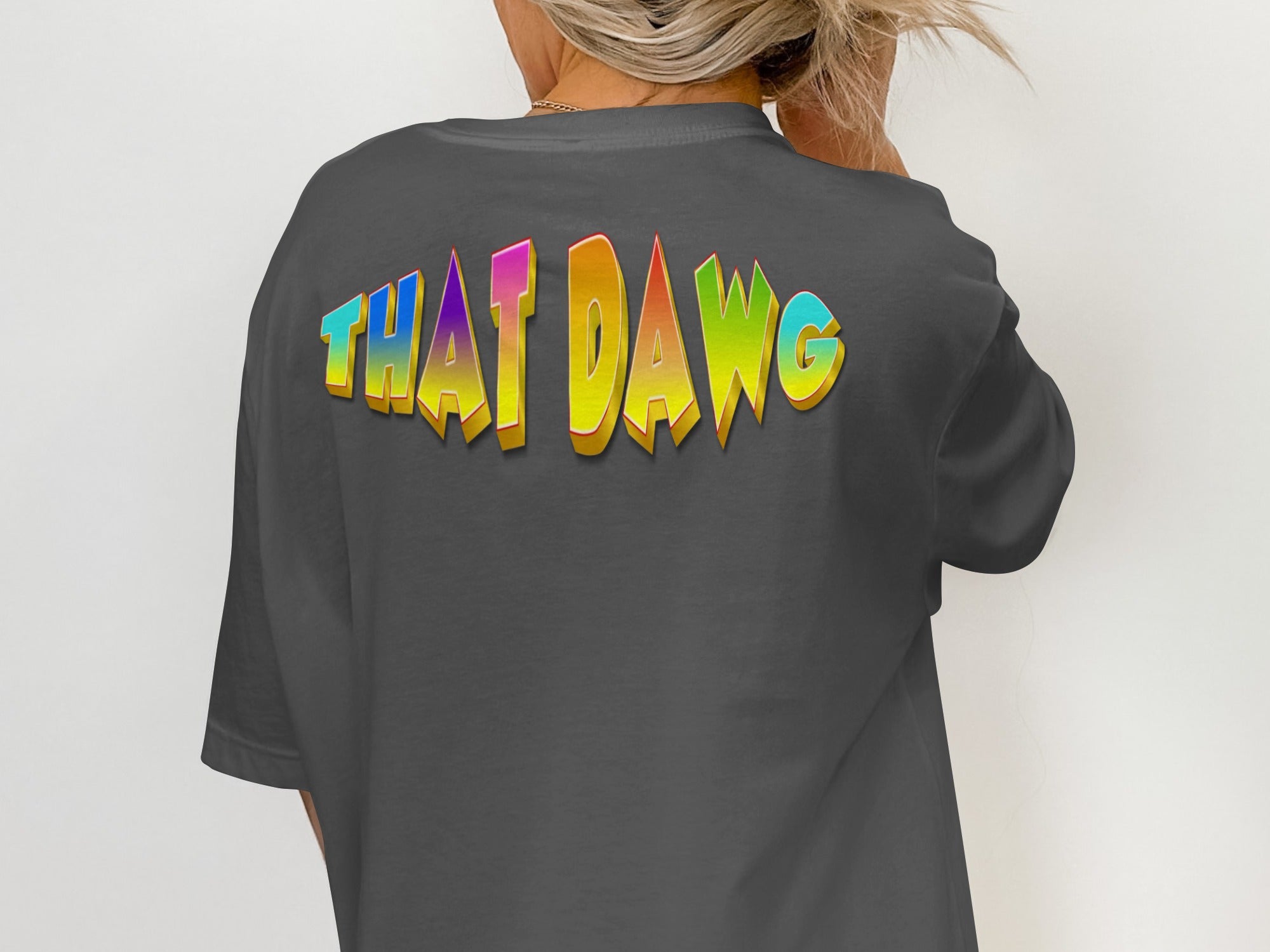 THAT DAWG Graphic Tee Colorful Letters product type