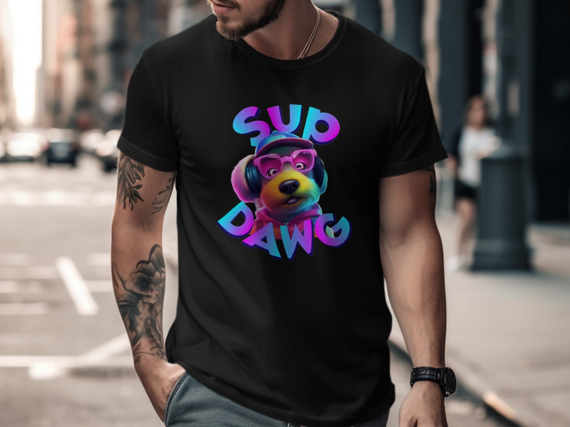 Sup Dawg Graphic Tee Cool Urban Streetwear product