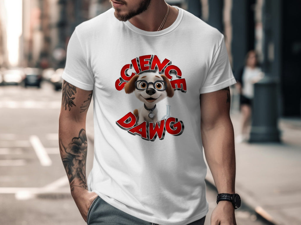 Funny Science Dawg Graphic Tee Shirt Product