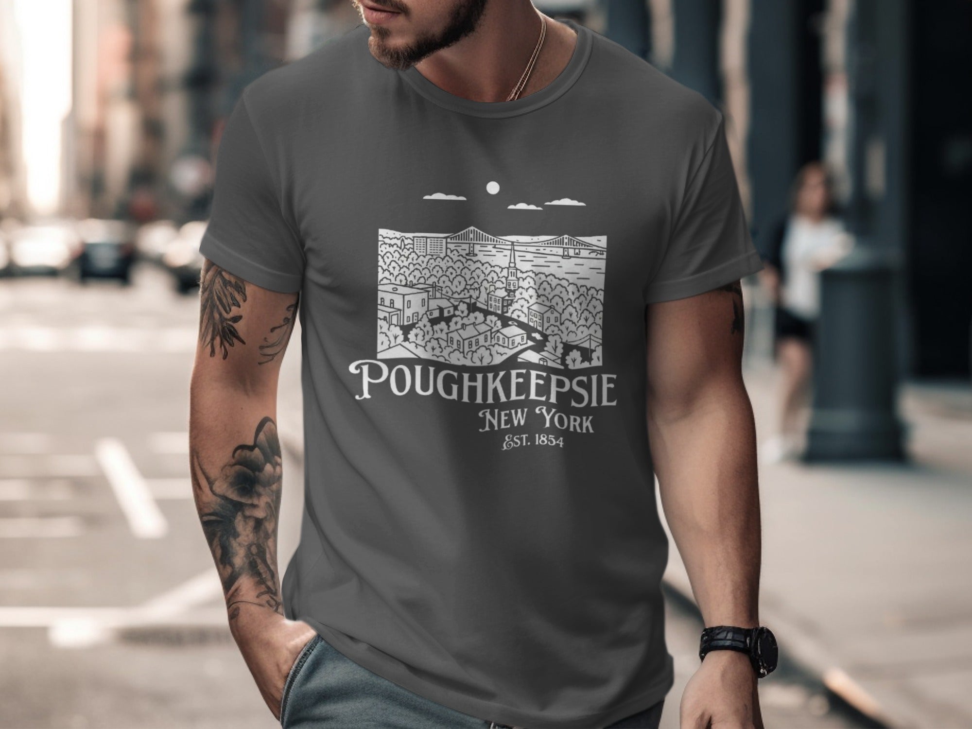 Poughkeepsie New York Est 1834 Graphic T-Shirt