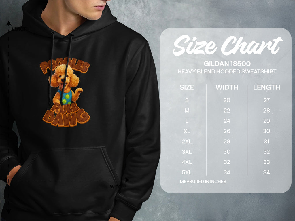 Playful Pup Dawg Graphic Hooded Sweatshirt