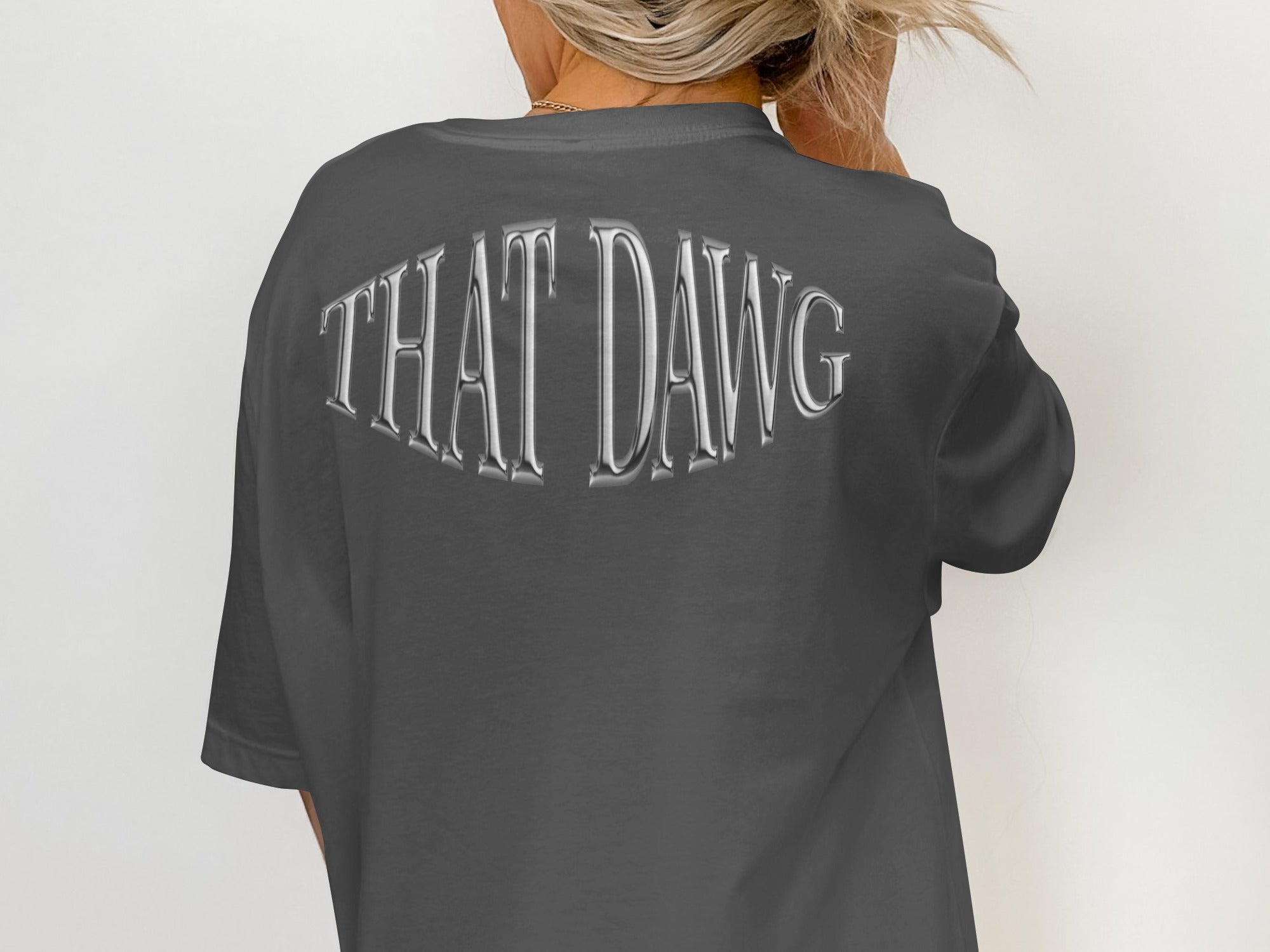 Cool Casual Grey THAT DAWG Tunic Fashion Top product type