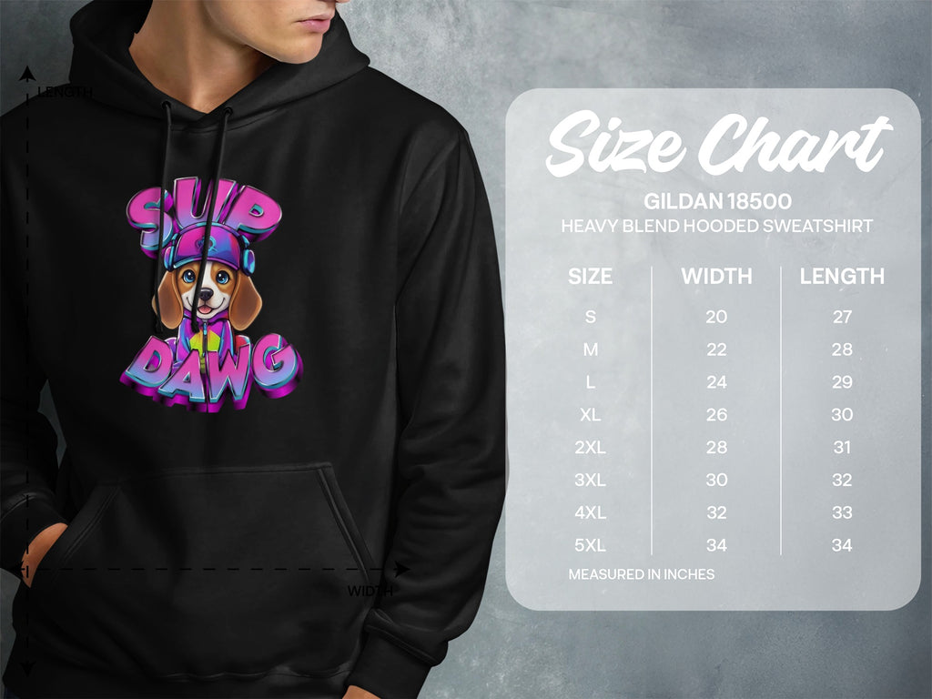 Sup Dawg Graphic Heavy Blend Hooded Sweatshirt product type