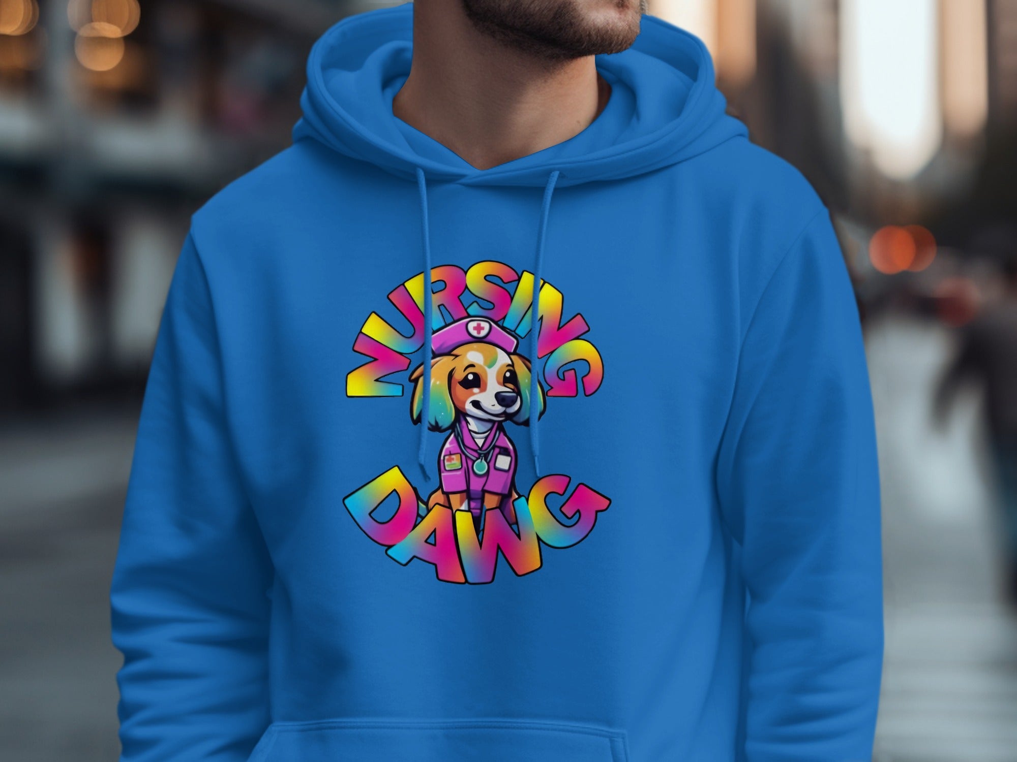 Colorful Nursing Dawg Graphic Hoodie product