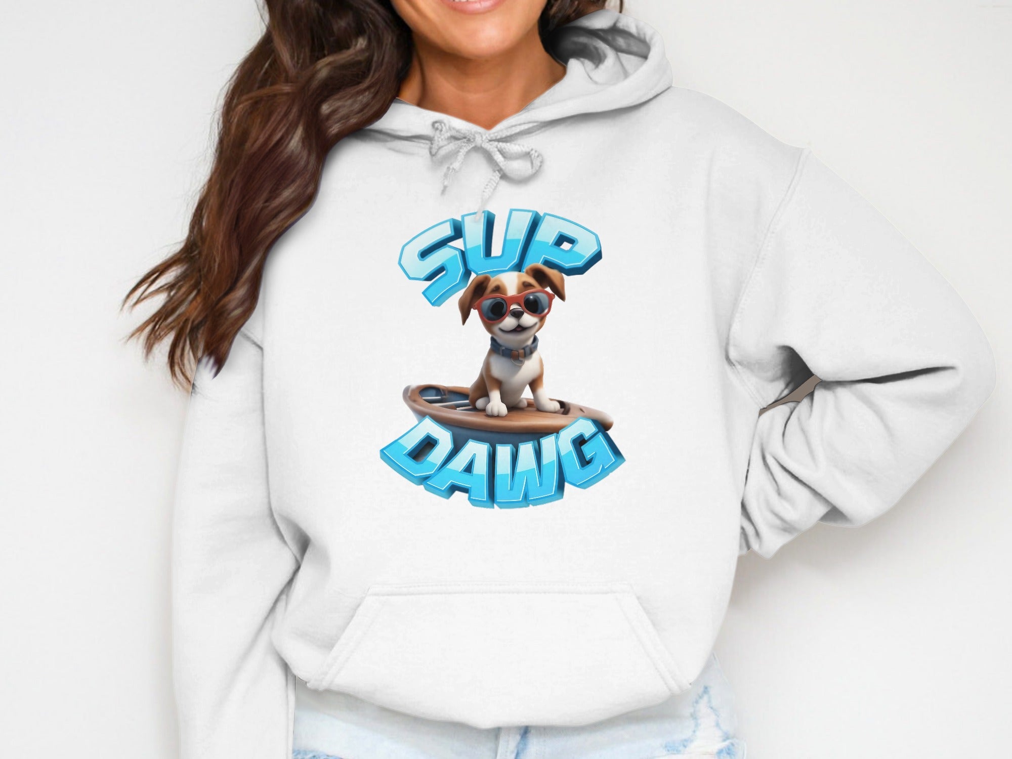 Sup Dawg Cute Dog Artwork Hoodie