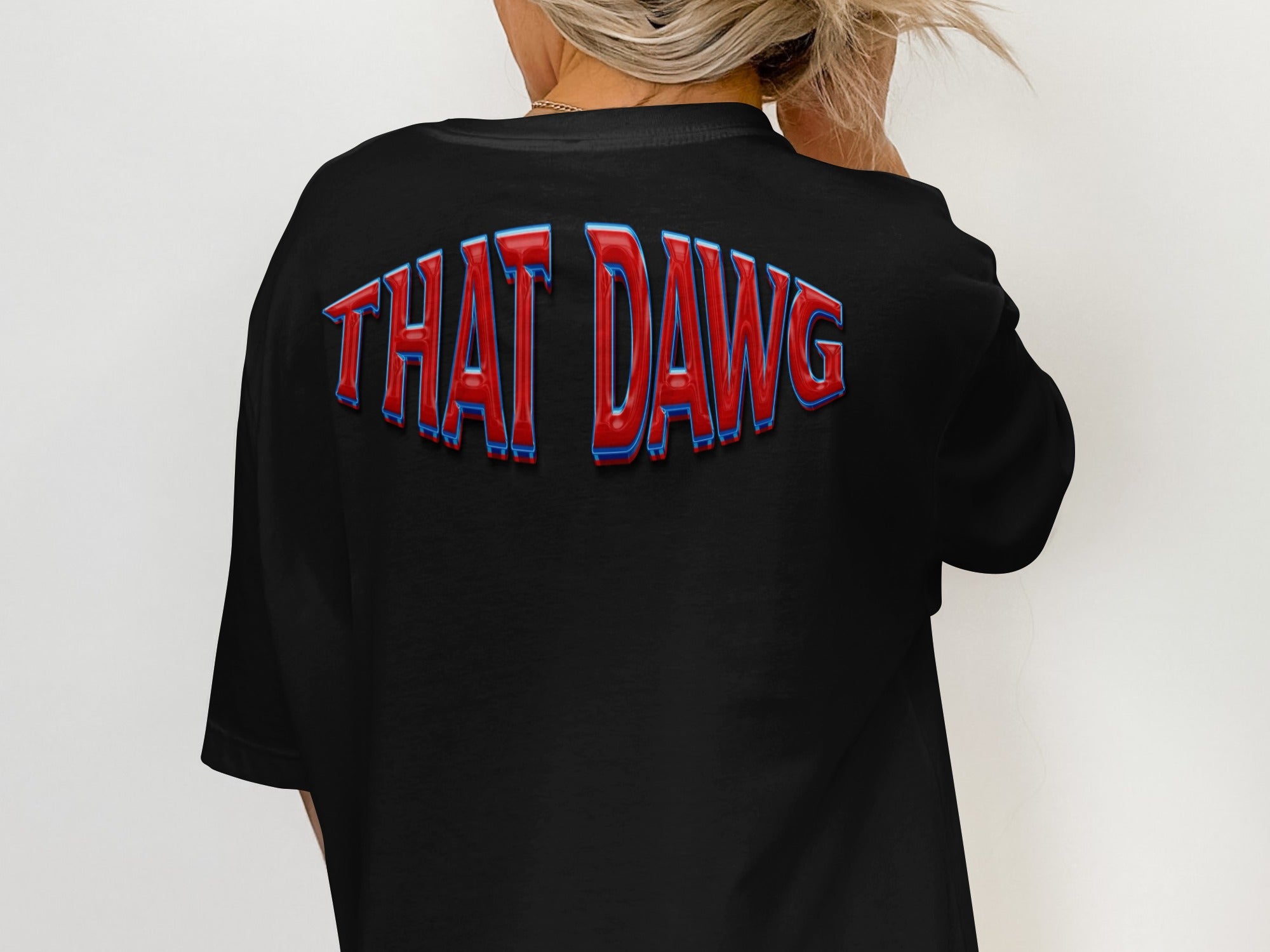 THAT DAWG Black Oversized T-Shirt product type