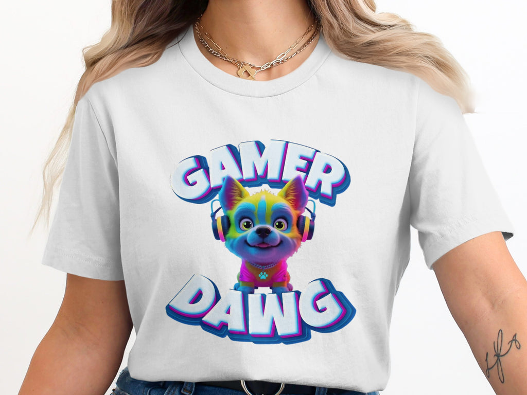 Gamer Dawg Graphic Tee for Gamers Fun T-Shirt product type
