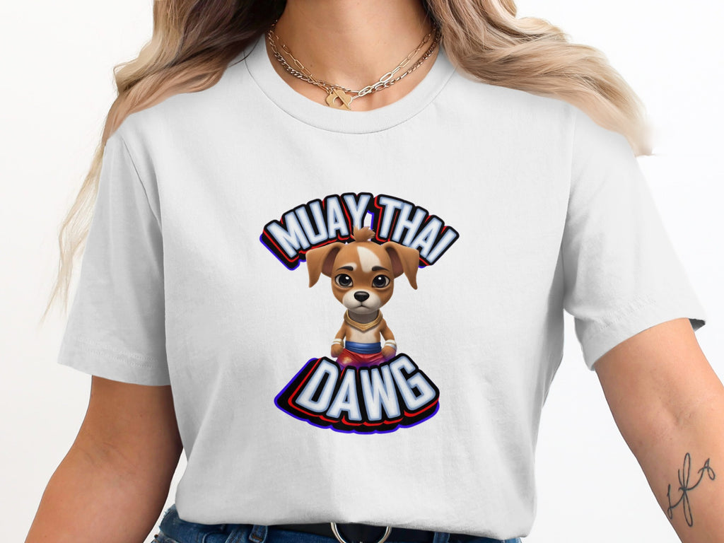 Muay Thai Dawg Graphic Tee for Casual Wear
