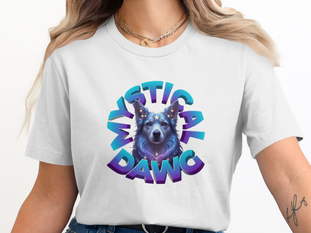 Mystical Dawg Graphic Print Casual Wear T-shirt product type