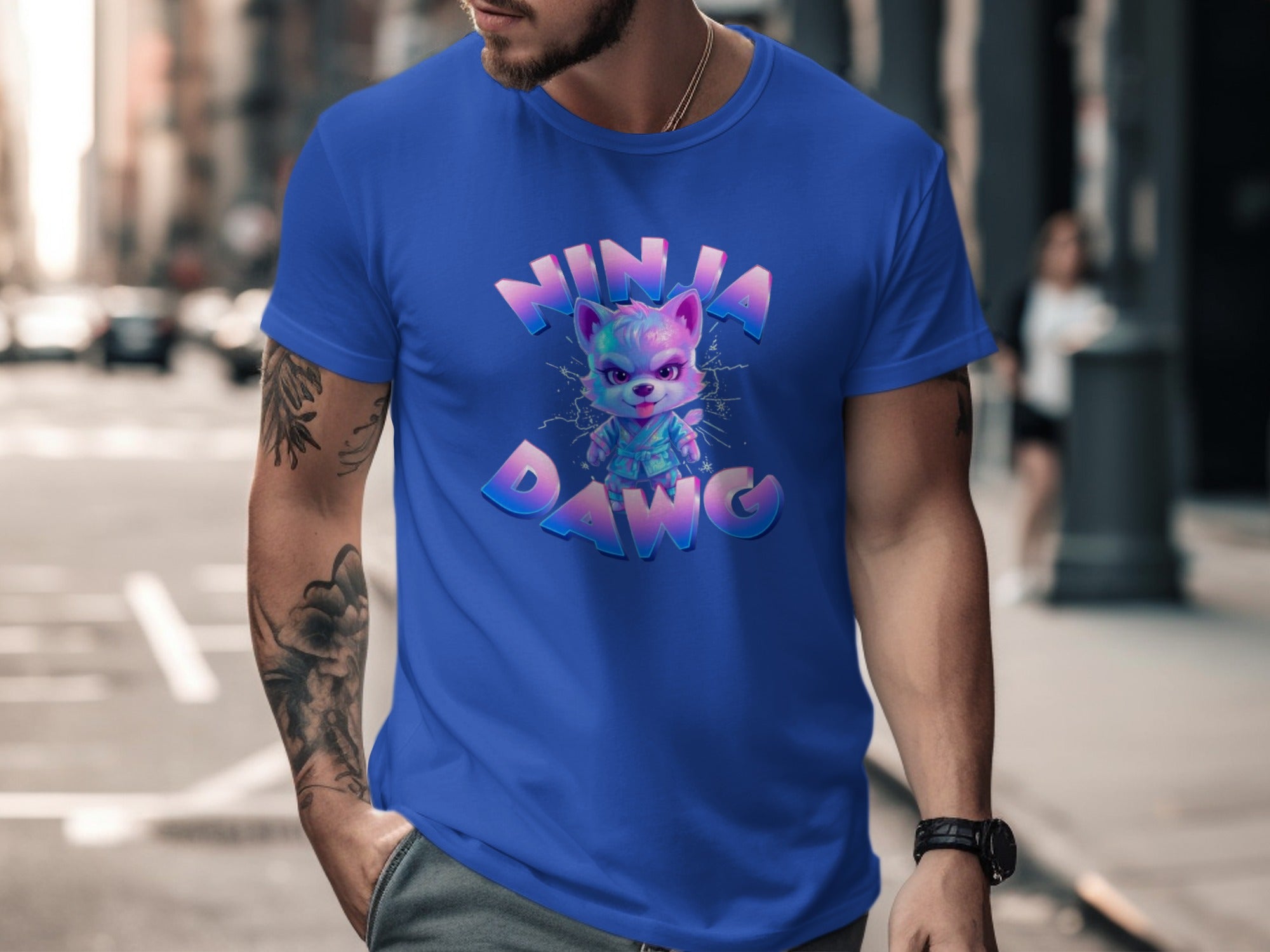 Ninja Dawg Cool Graphic Tee Shirt product type