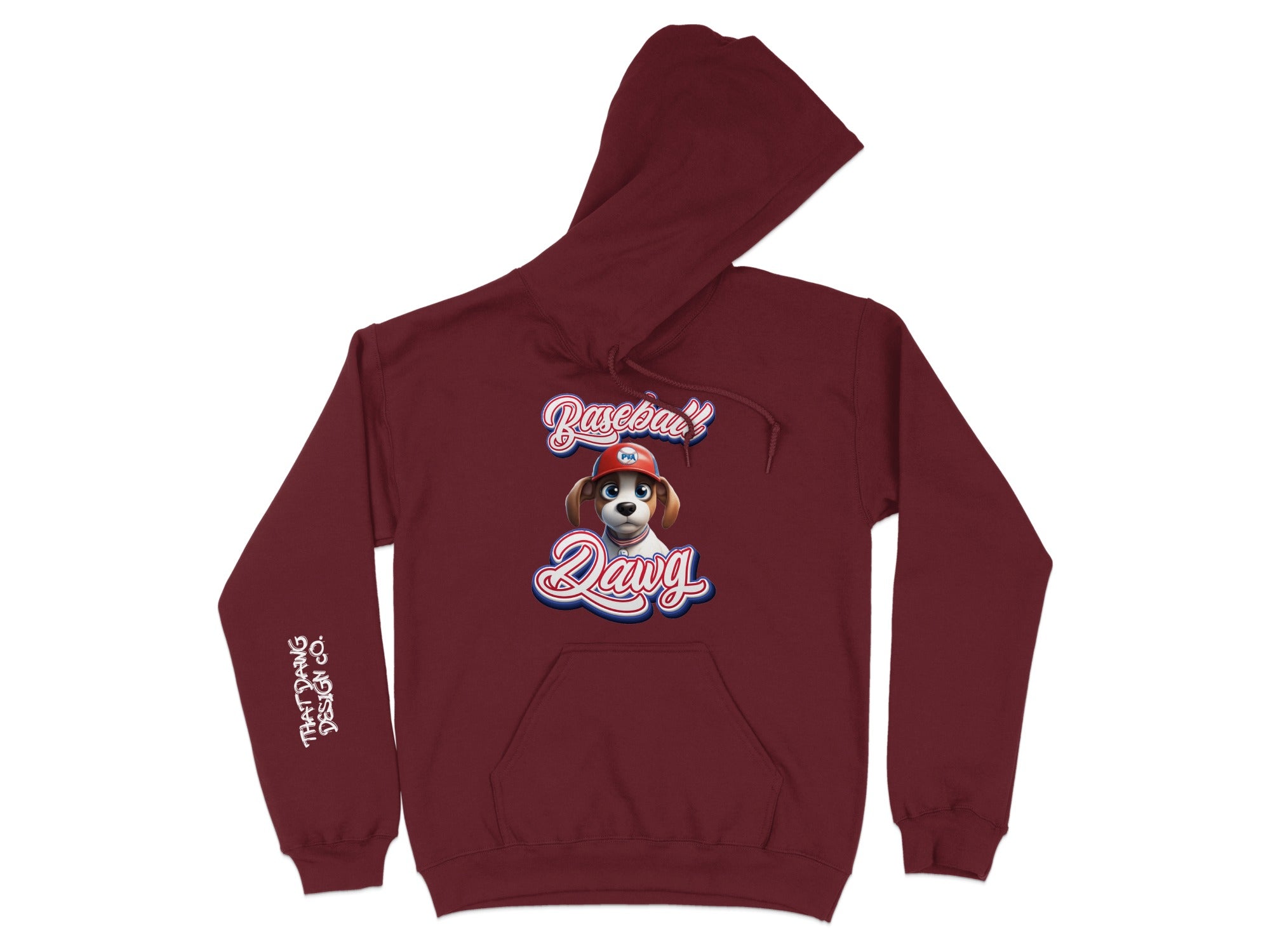 Baseball Dawg Design Printed Hoodie product type