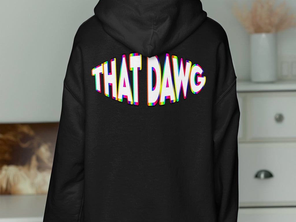 Colorful THAT DAWG Printed Back Hoodie product