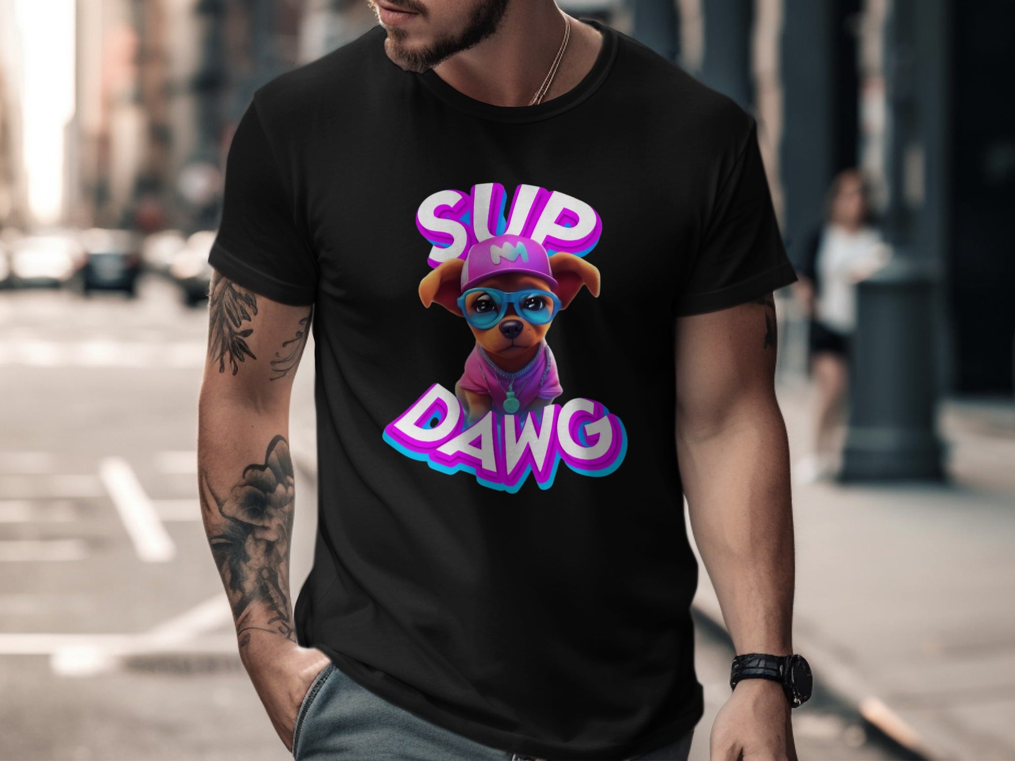 Sup Dawg Graphic T-Shirt for Stylish Streetwear product type