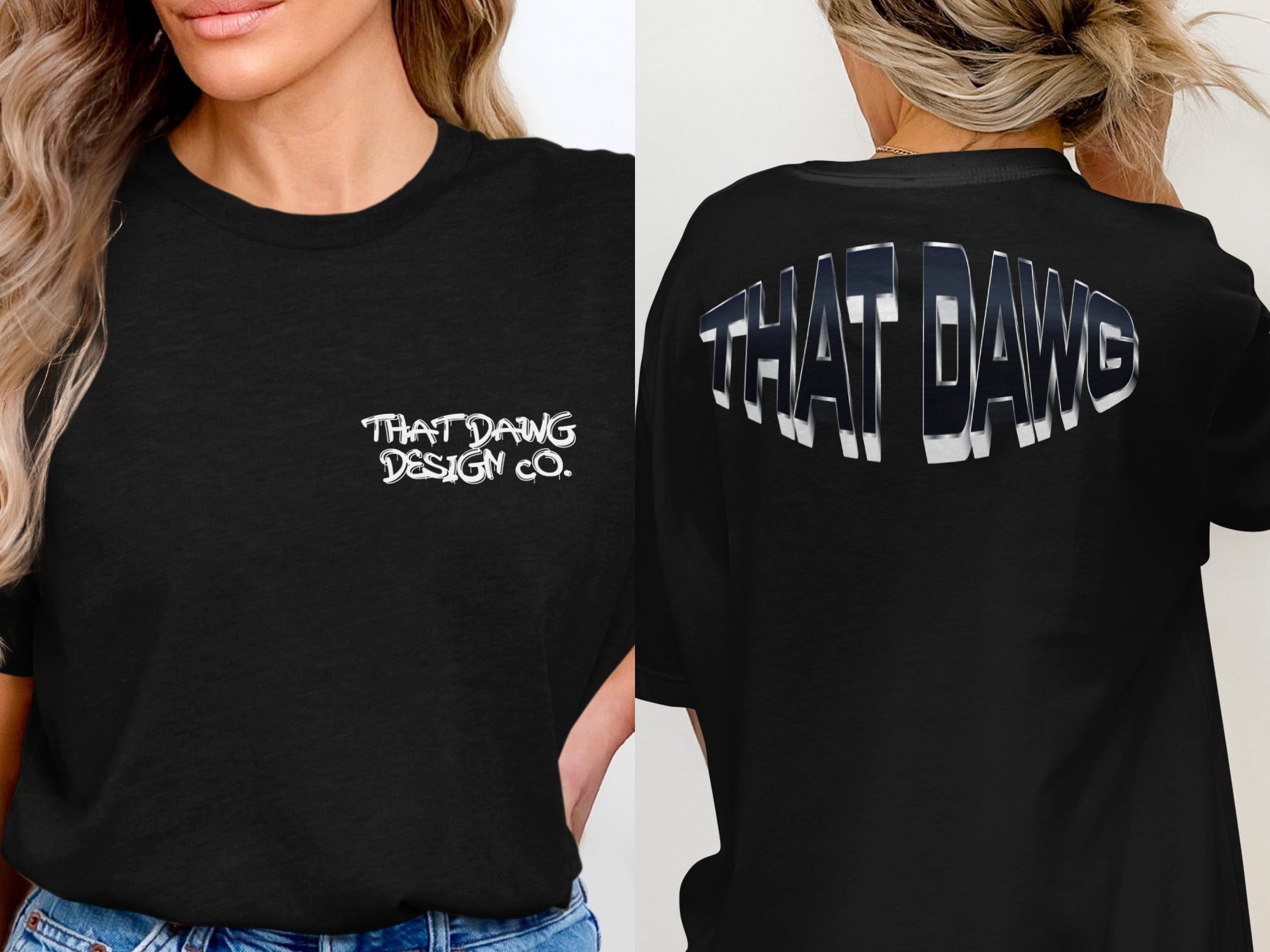 THAT DAWG DESIGN CO Black T-Shirt Casual Clothing product type