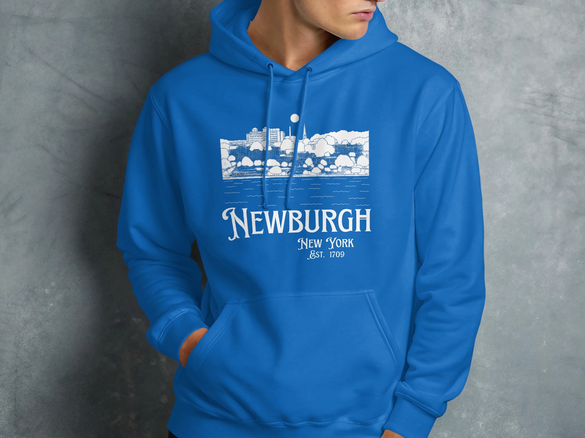 Newburgh New York Est 1709 Graphic Hoodie