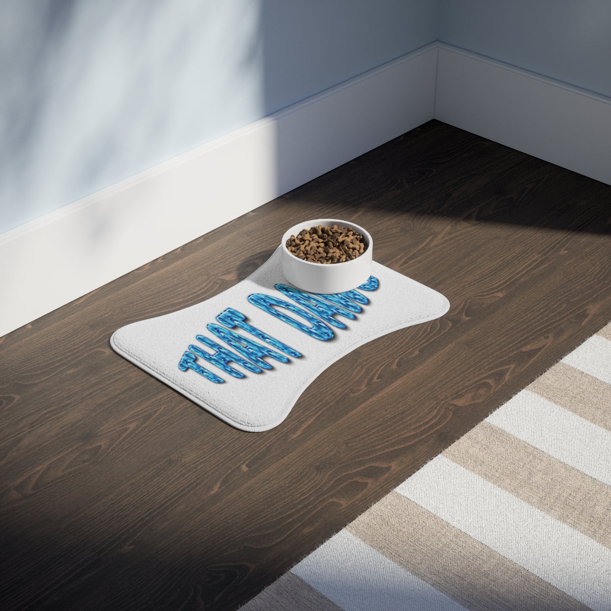 Thank Dog Pet Food Mat for Home and Kitchen Decor