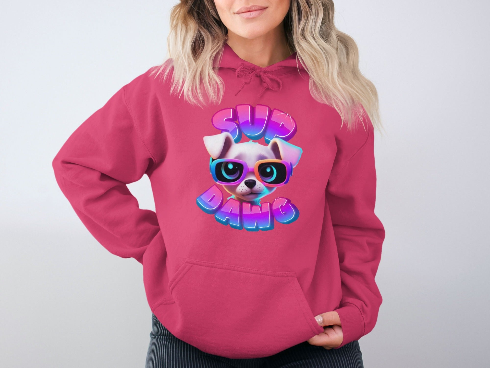 Sup Dawg Graphic Hoodie with Bold Design product