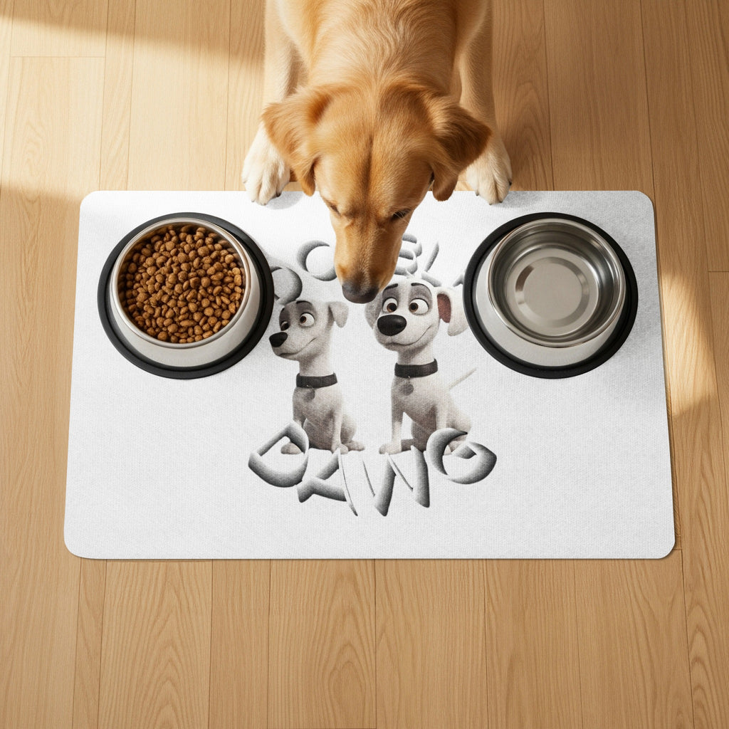 Cute Dog Design Feeding Mat for Your Pet Product