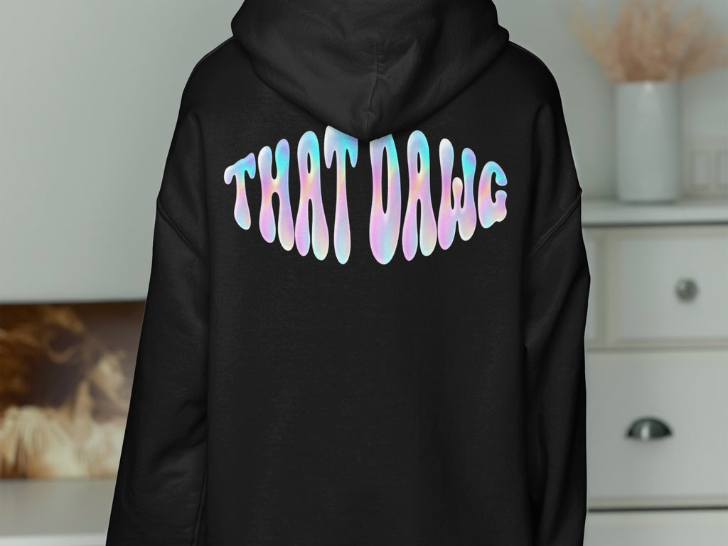 Unique THAT DAWG Text Back Print Hoodie product type