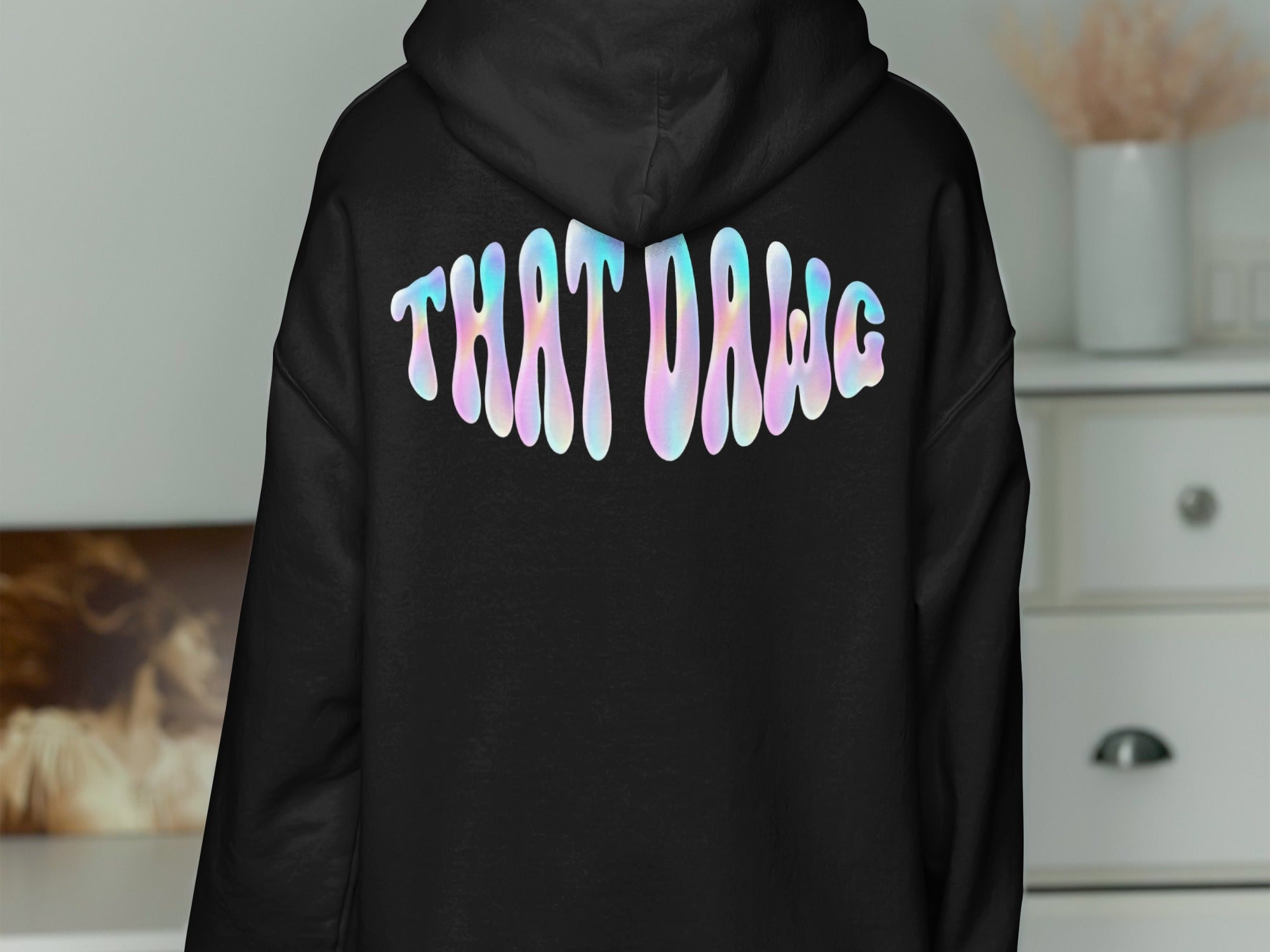 Unique THAT DAWG Text Back Print Hoodie product type