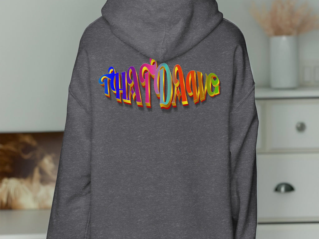 Colorful 'Thatdarn' Text Hoodie product type