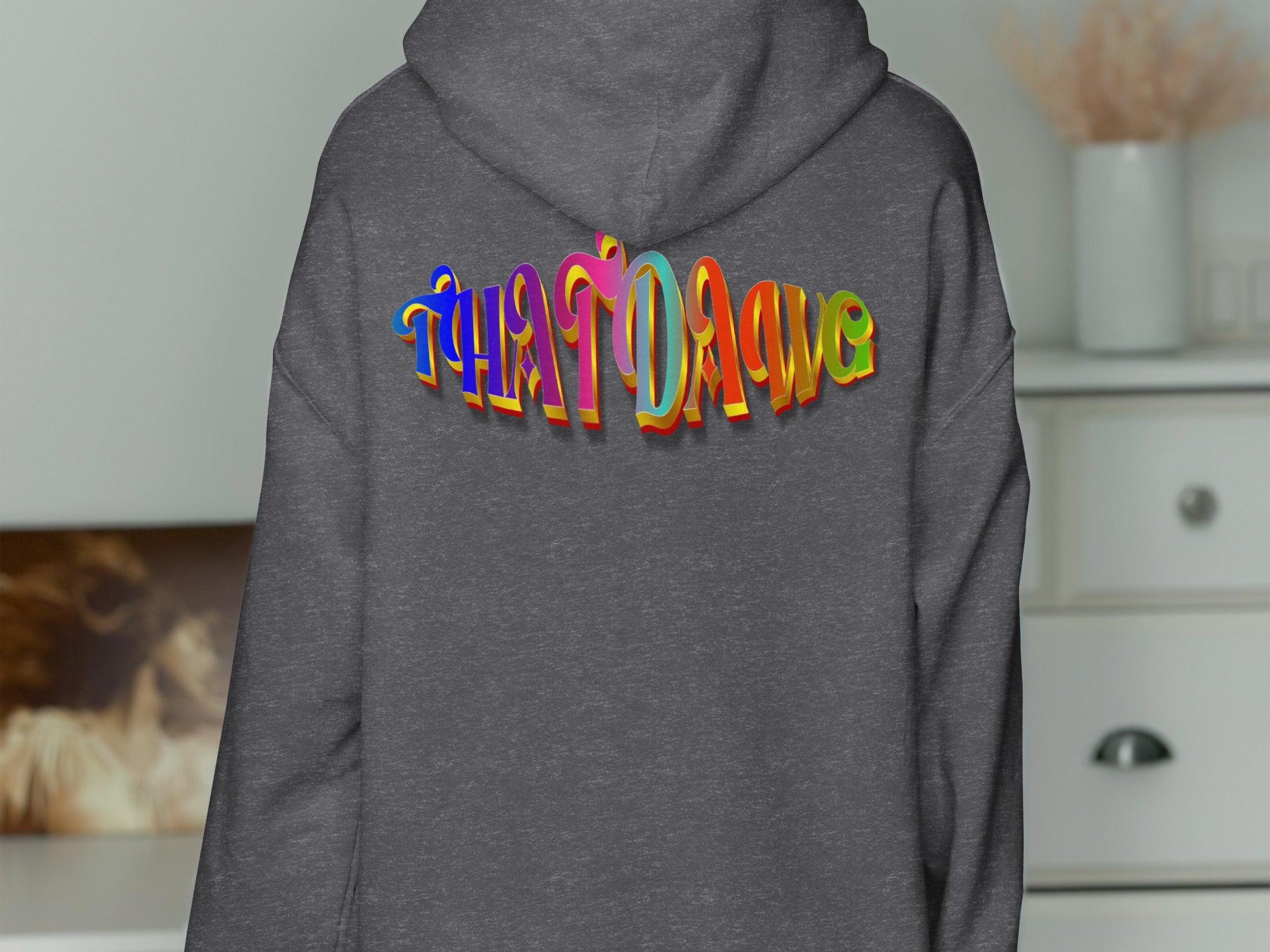 Colorful 'Thatdarn' Text Hoodie product type