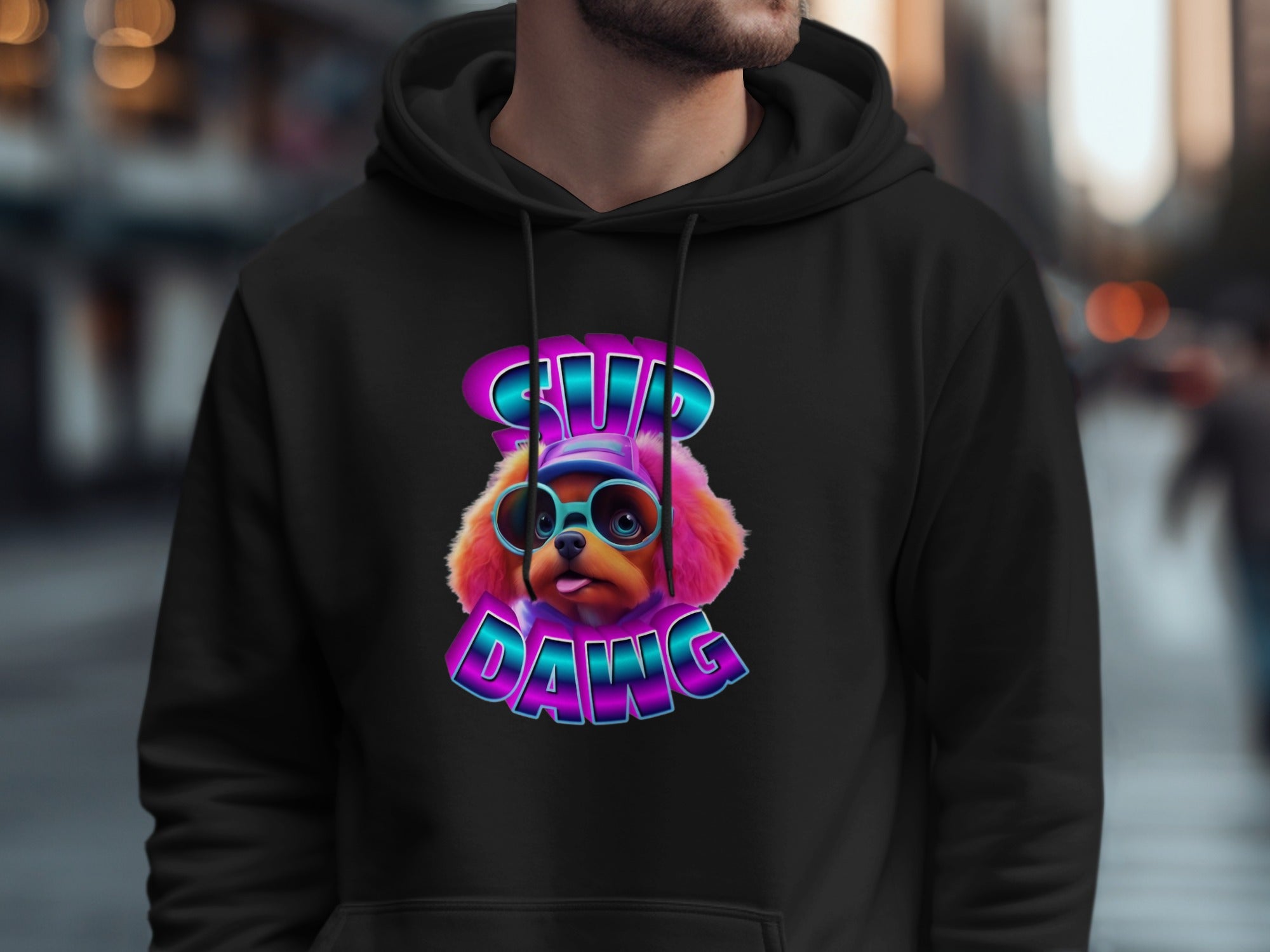 SUP DAWG Dog Wearing Sunglasses Graphic Design product