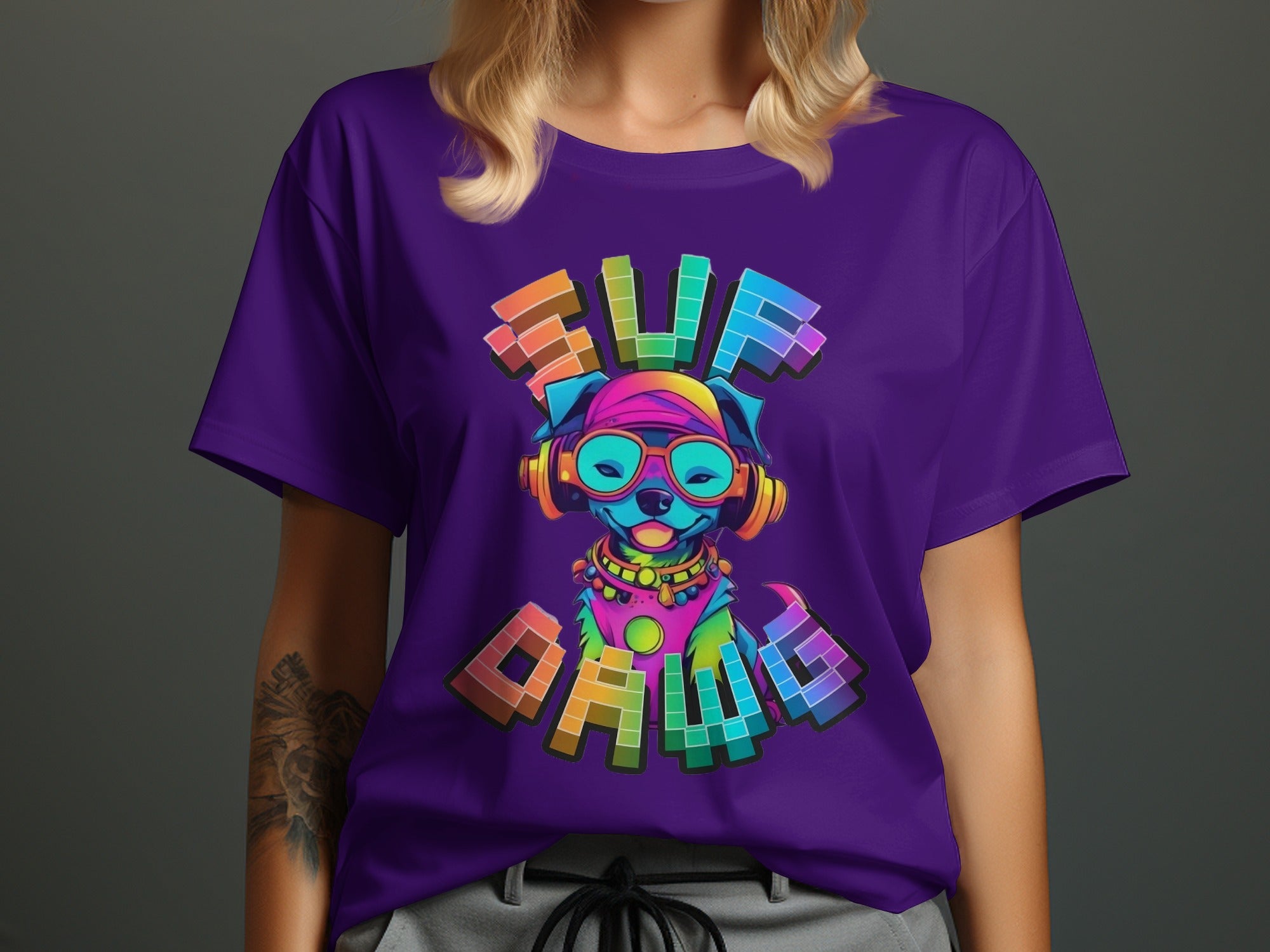 Colorful Sup Dawg Graphic T-Shirt product type