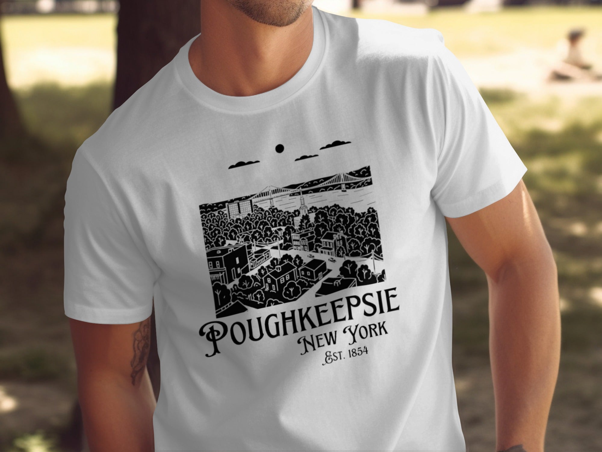 Poughkeepsie New York Est. 1854 graphic tee product
