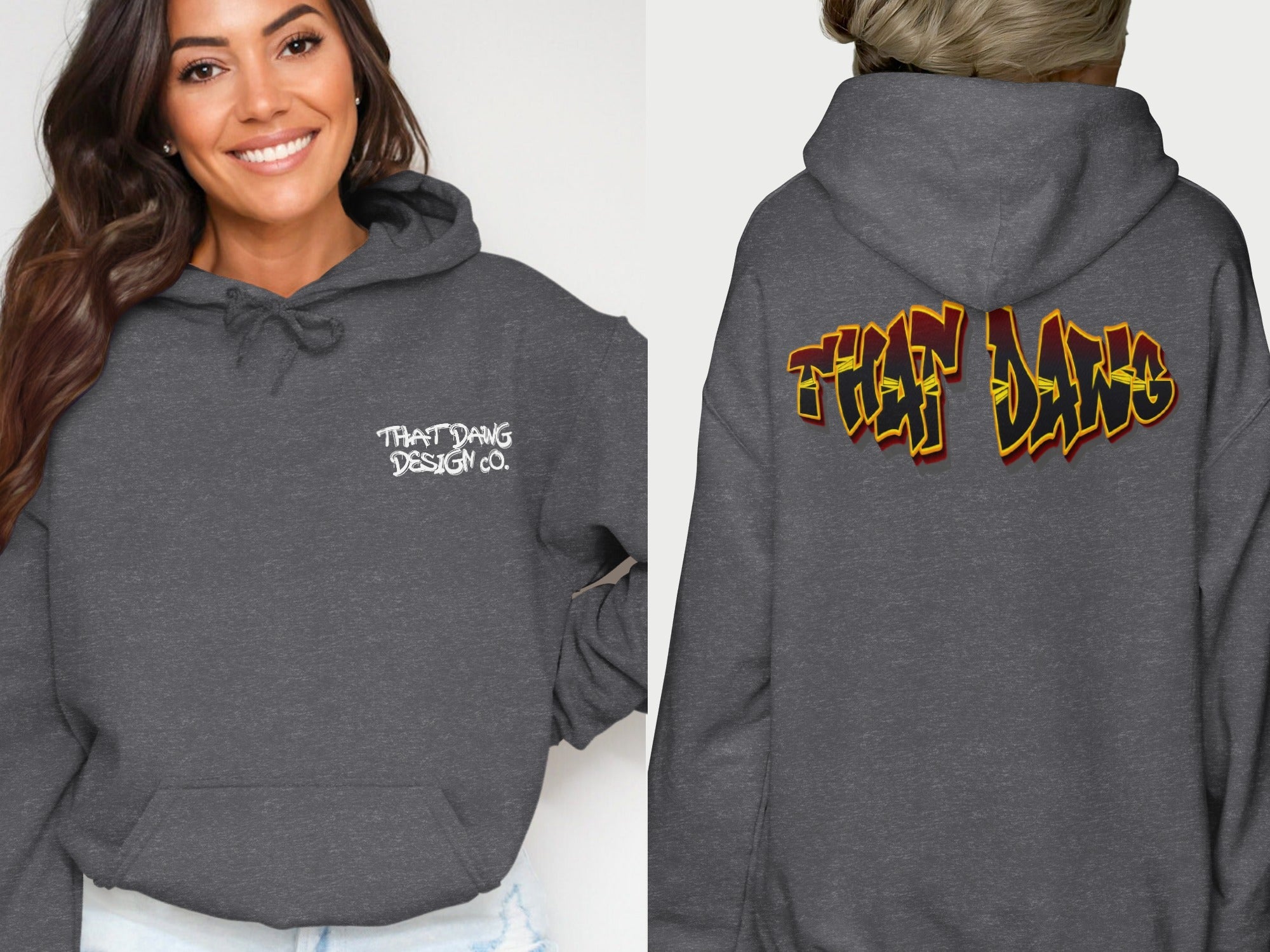 Unique Dark Gray That Dang Design Co Hoodie product