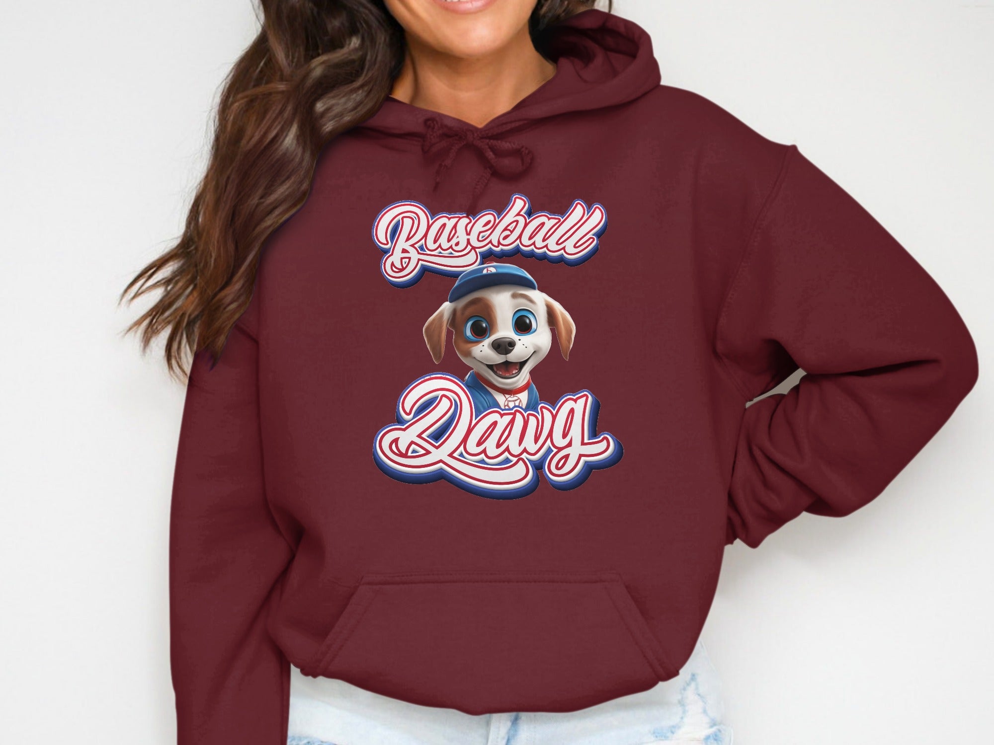 Baseball Dawg Hoodie Casual Sweatshirt product