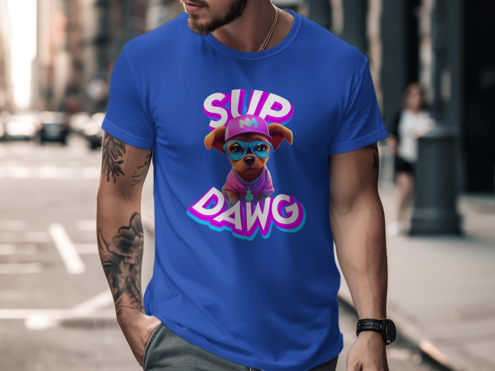 Sup Dawg Funny Graphic Printed T-shirt product type